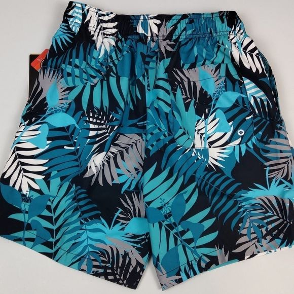 Speedo 8" Palm Leaf Swim Trunks Men's Small NWT Stretch - Picture 4 of 6